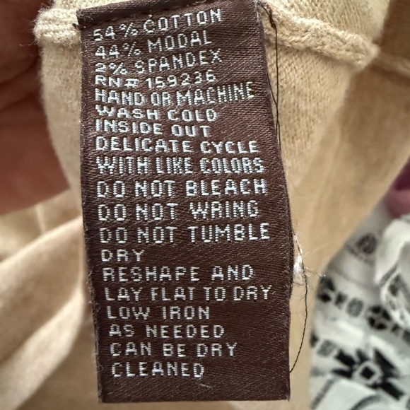 J McLaughlin Heathered Oatmeal Crew Sweater Size S - Picture 10 of 10